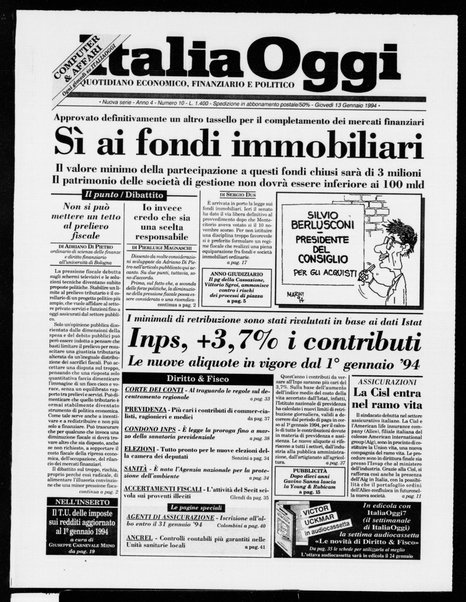 Italia oggi : quotidiano di economia finanza e politica